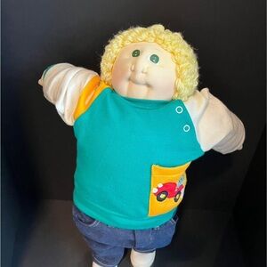 Vintage cabbage, patch cloth, doll